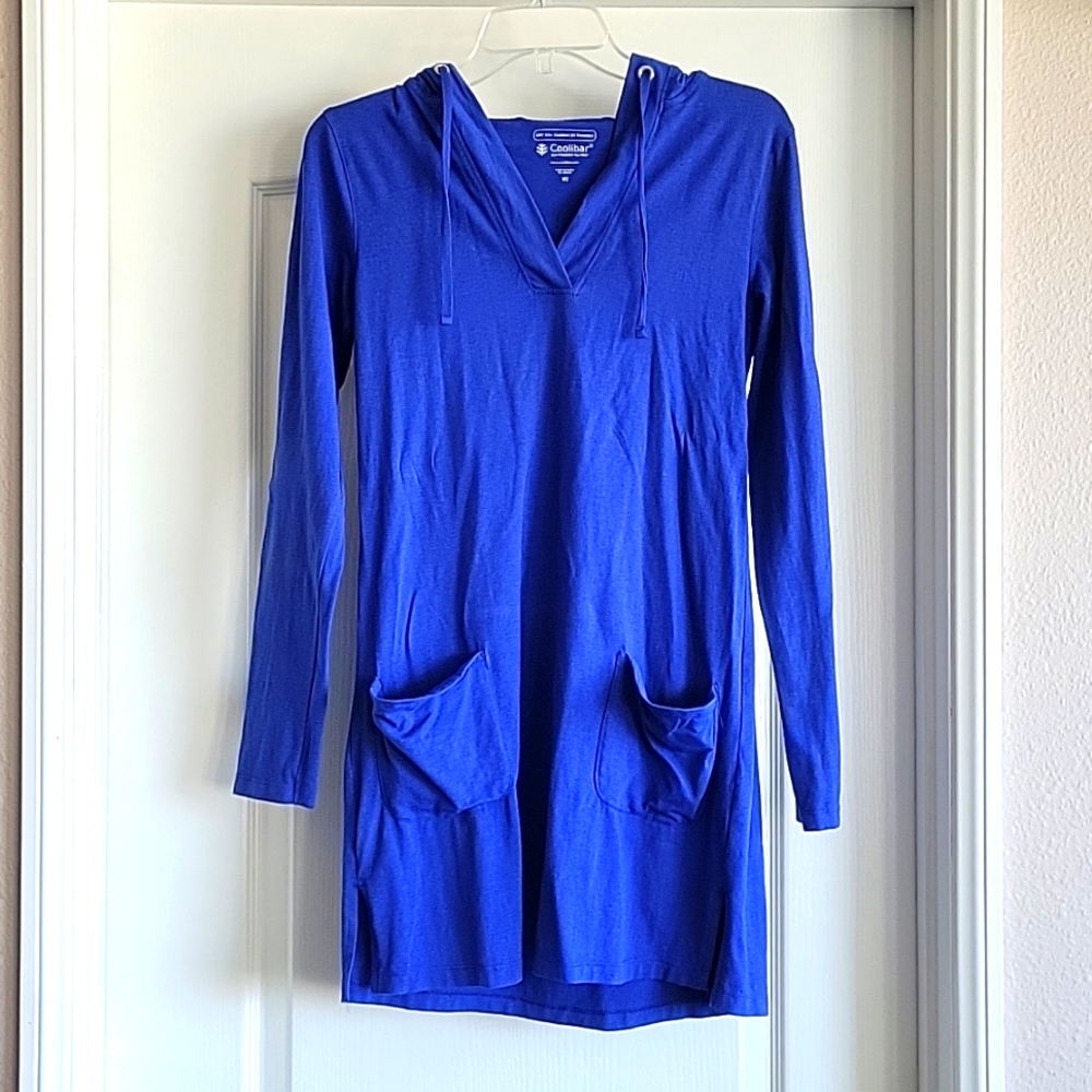 COOLIBAR Catalina Beach Cover-up dress UPF 50+ in blue